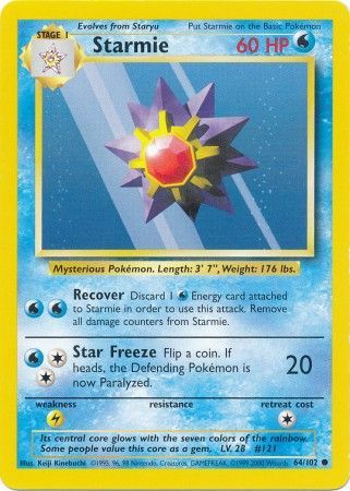 Starmie (64/102) [Base Set Unlimited] | Good Games Morley