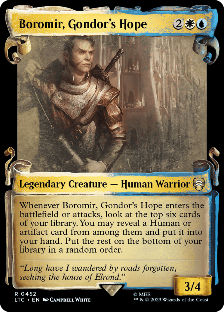 Boromir, Gondor's Hope [The Lord of the Rings: Tales of Middle-Earth Commander Showcase Scrolls] | Good Games Morley