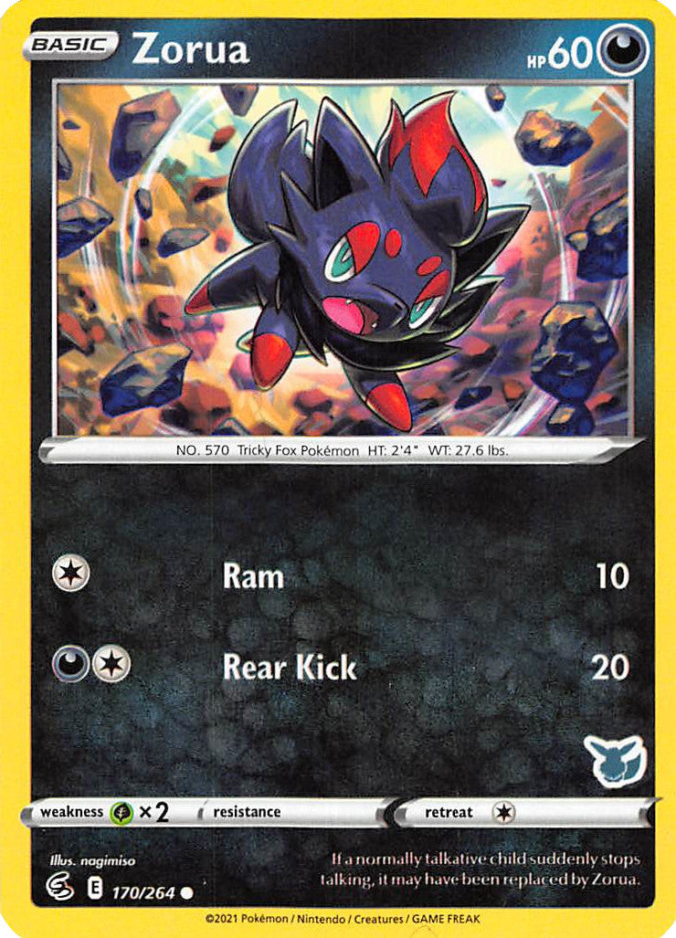 Zorua (170/264) (Eevee Deck) [Battle Academy 2022] | Good Games Morley