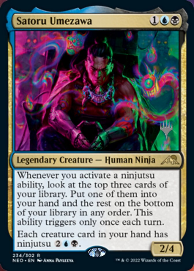 Satoru Umezawa (Promo Pack) [Kamigawa: Neon Dynasty Promos] | Good Games Morley