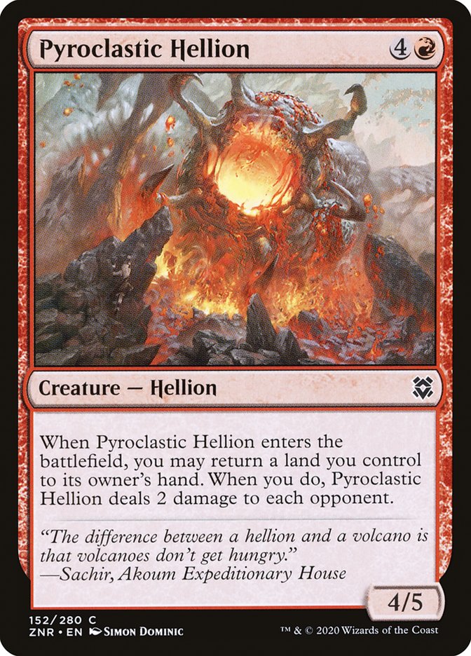 Pyroclastic Hellion [Zendikar Rising] | Good Games Morley