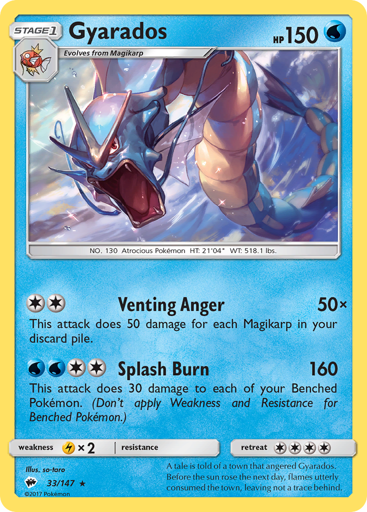 Gyarados (33/147) [Sun & Moon: Burning Shadows] | Good Games Morley