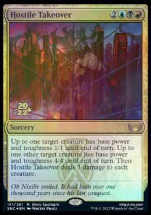 Hostile Takeover [Streets of New Capenna Prerelease Promos] | Good Games Morley