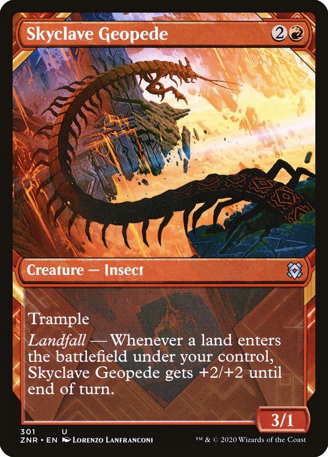 Skyclave Geopede (Showcase) [Zendikar Rising] | Good Games Morley