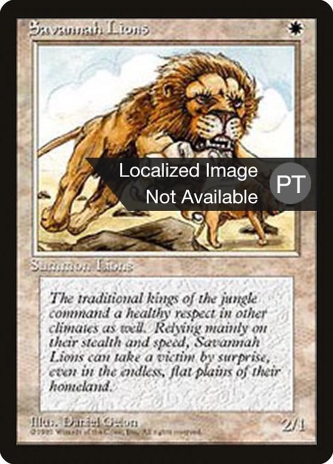 Savannah Lions [Fourth Edition (Foreign Black Border)] | Good Games Morley