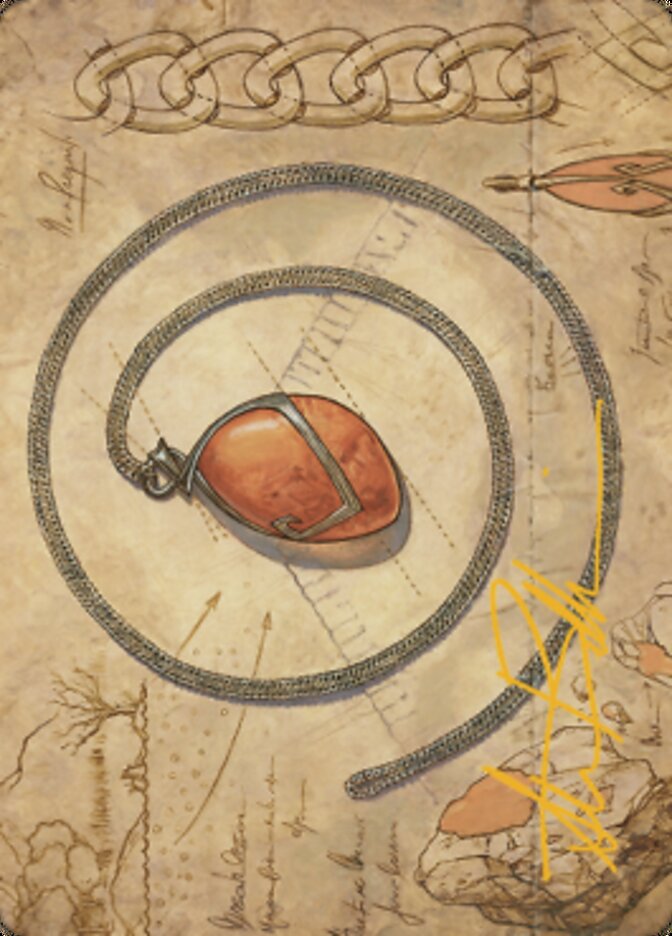 Mox Amber Art Card (Gold-Stamped Signature) [The Brothers' War Art Series] | Good Games Morley