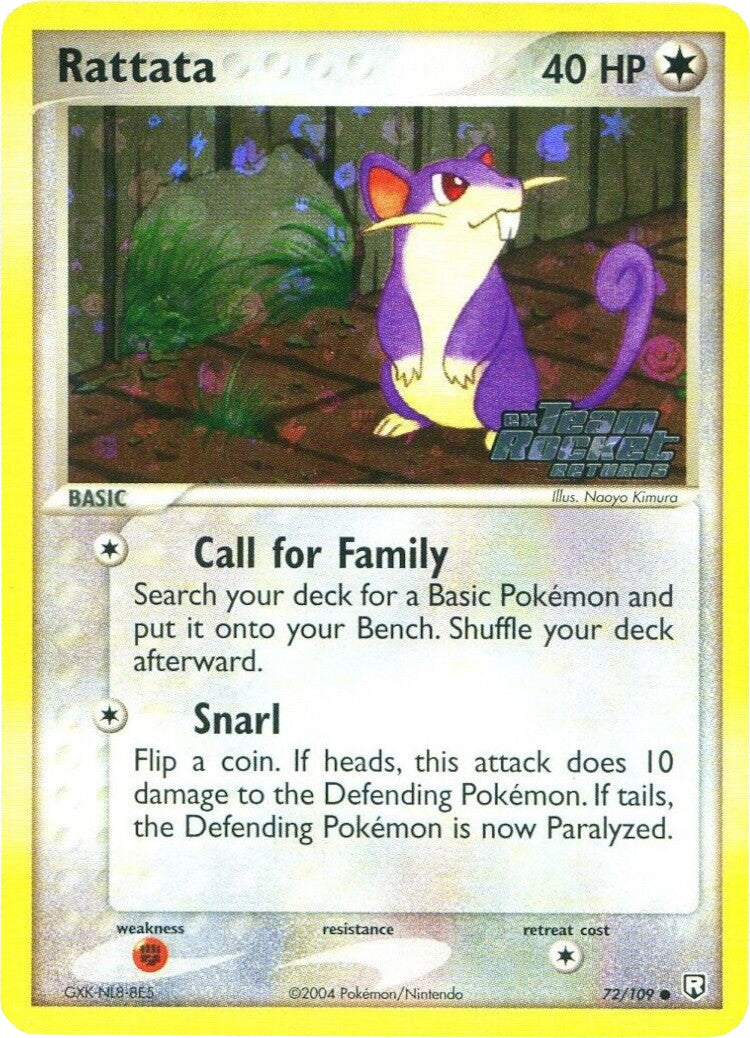 Rattata (72/109) (Stamped) [EX: Team Rocket Returns] | Good Games Morley