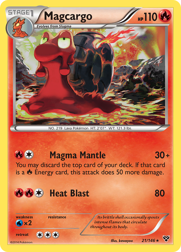 Magcargo (21/146) [XY: Base Set] | Good Games Morley
