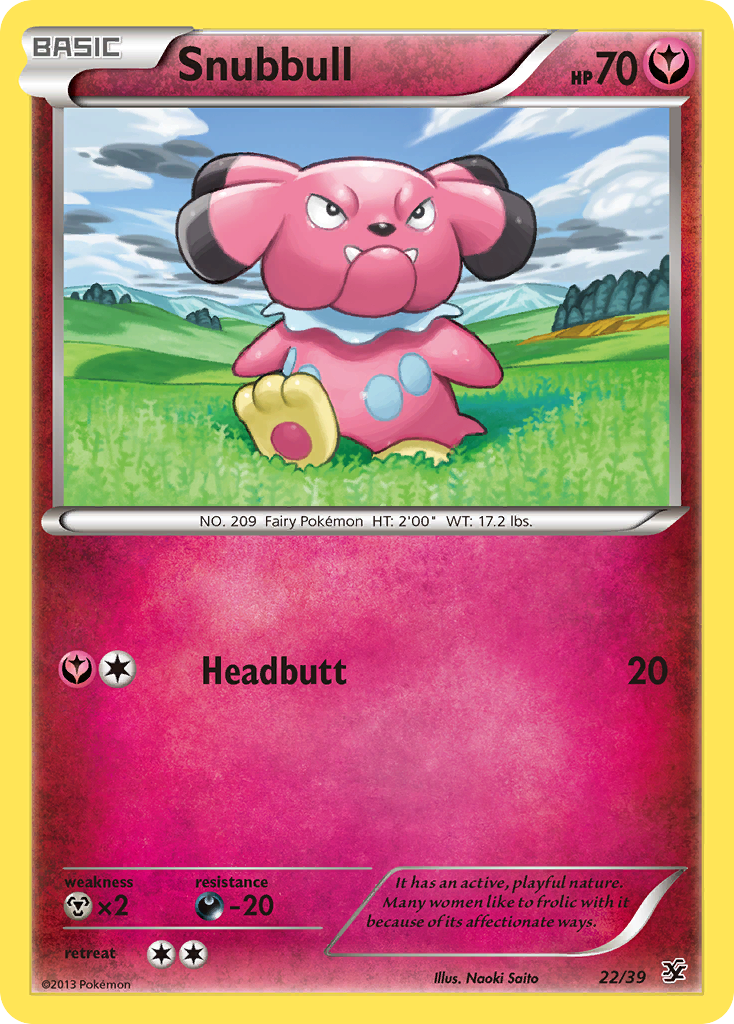 Snubbull (22/39) [XY: Kalos Starter Set] | Good Games Morley