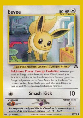 Eevee (38/75) [Neo Discovery Unlimited] | Good Games Morley