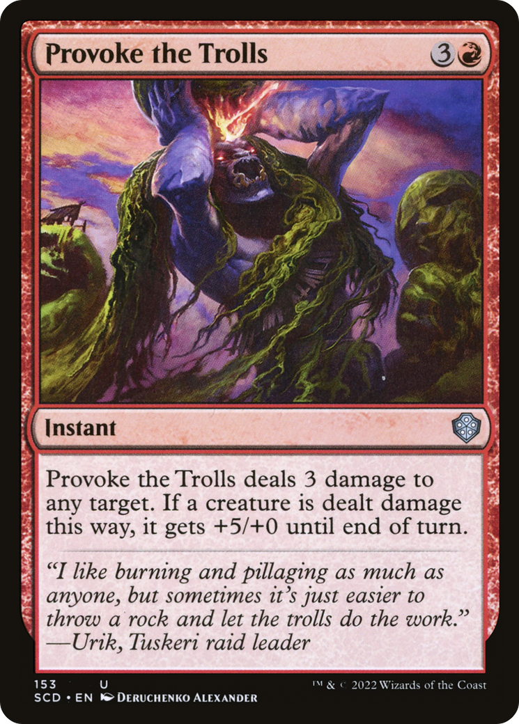 Provoke the Trolls [Starter Commander Decks] | Good Games Morley