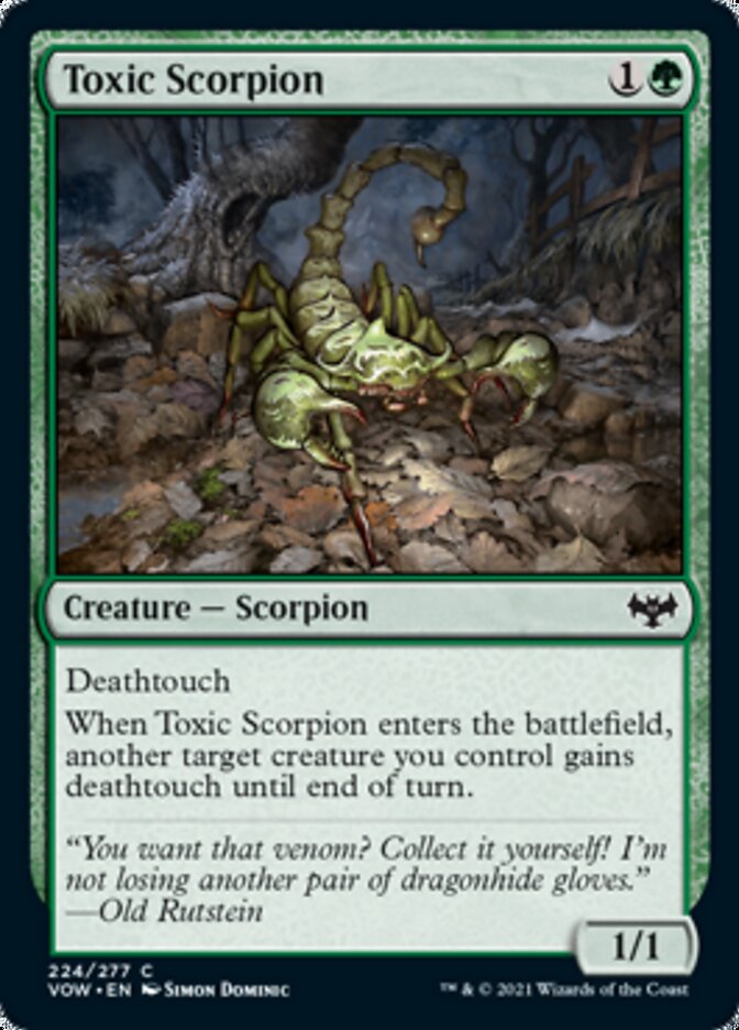 Toxic Scorpion [Innistrad: Crimson Vow] | Good Games Morley