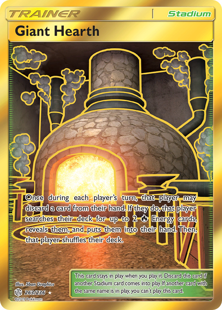 Giant Hearth (263/236) [Sun & Moon: Cosmic Eclipse] | Good Games Morley