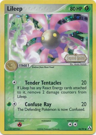 Lileep (56/92) (Stamped) [EX: Legend Maker] | Good Games Morley