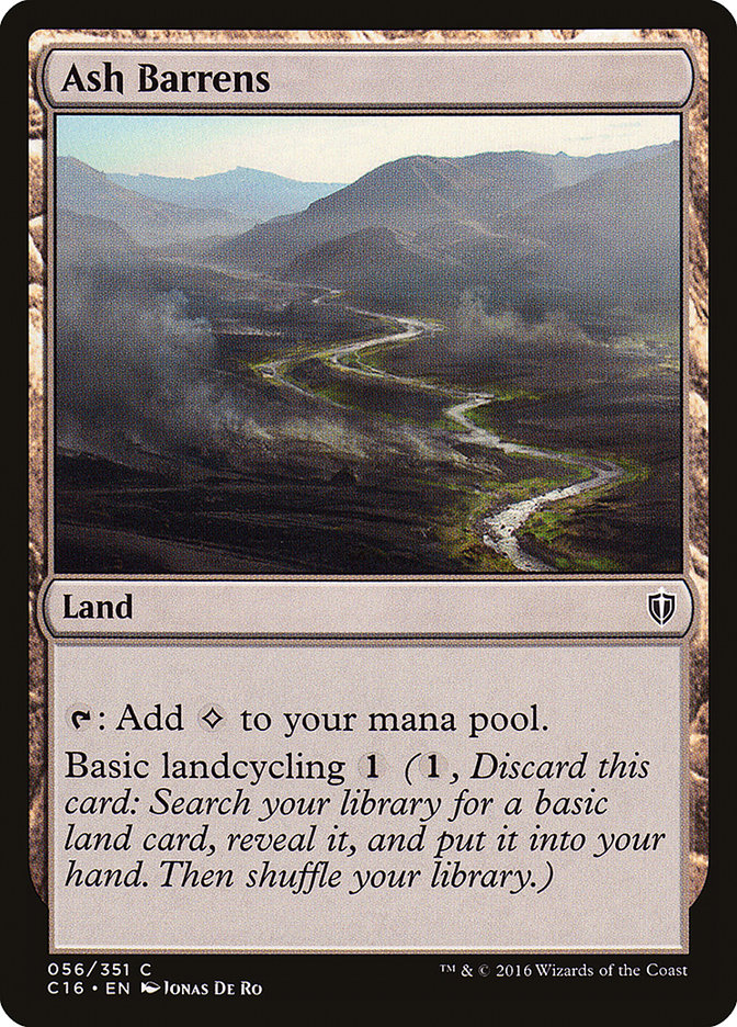 Ash Barrens [Commander 2016] | Good Games Morley