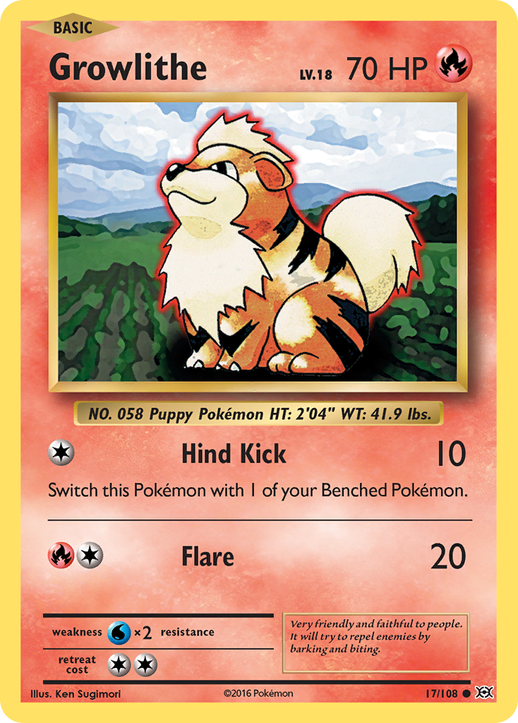 Growlithe (17/108) [XY: Evolutions] | Good Games Morley