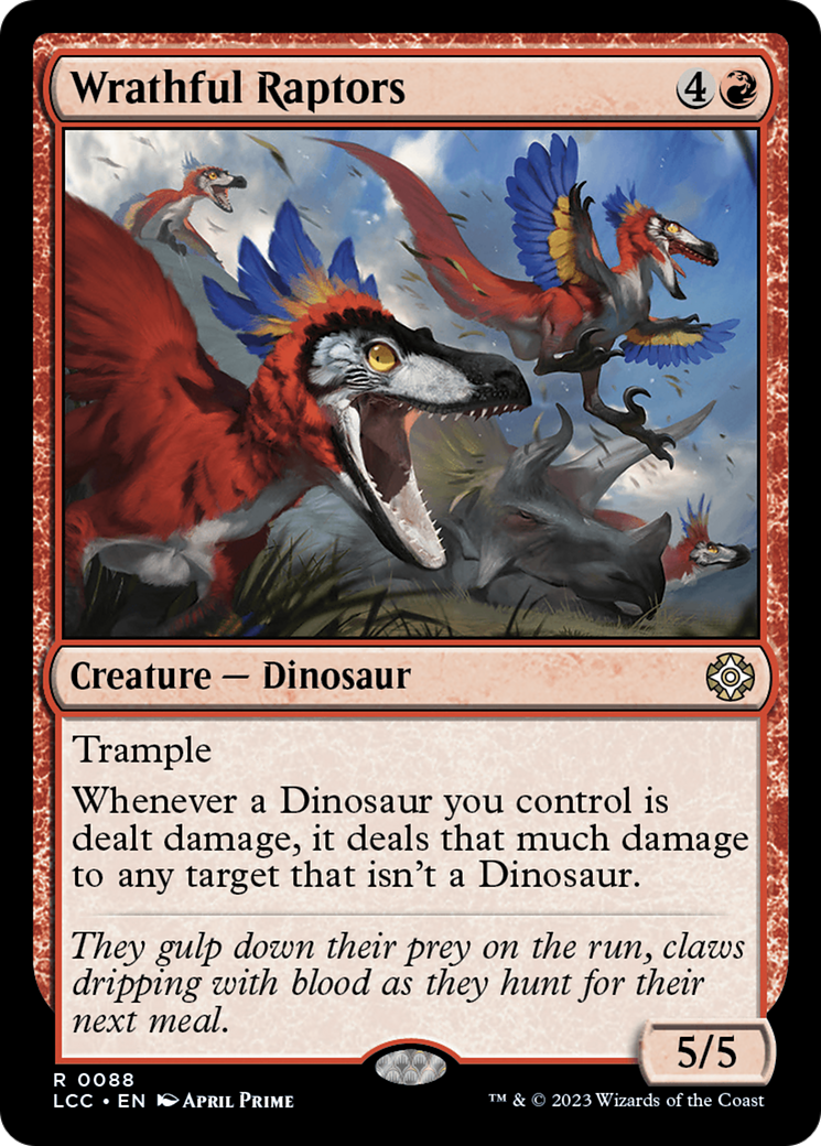 Wrathful Raptors [The Lost Caverns of Ixalan Commander] | Good Games Morley