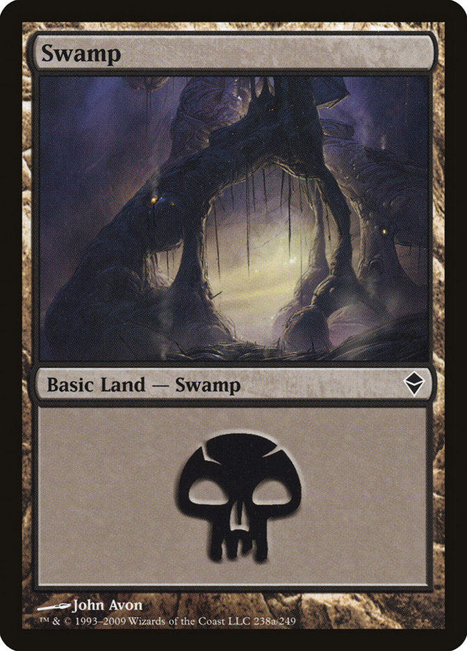 Swamp (238a) [Zendikar] | Good Games Morley