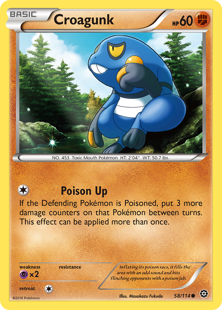 Croagunk (58/114) [XY: Steam Siege] | Good Games Morley
