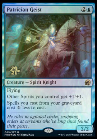 Patrician Geist [Innistrad: Midnight Hunt Prerelease Promos] | Good Games Morley