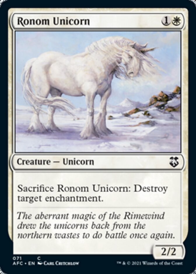 Ronom Unicorn [Dungeons & Dragons: Adventures in the Forgotten Realms Commander] | Good Games Morley