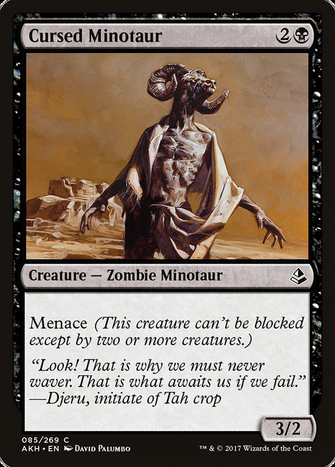 Cursed Minotaur [Amonkhet] | Good Games Morley