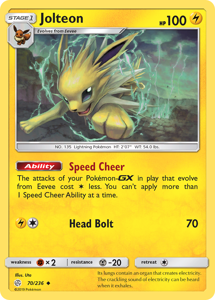 Jolteon (70/236) [Sun & Moon: Cosmic Eclipse] | Good Games Morley