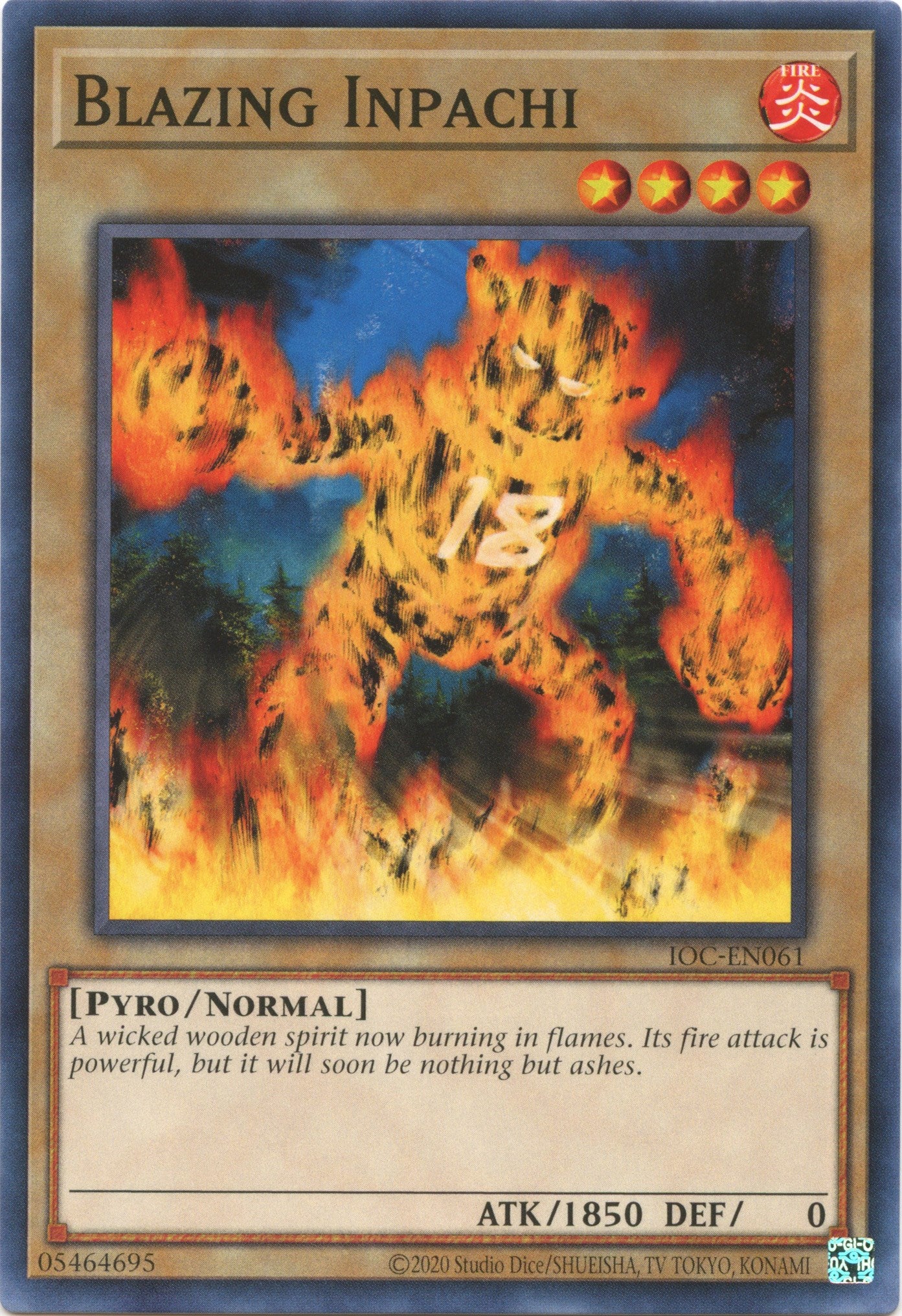 Blazing Inpachi (25th Anniversary) [IOC-EN061] Common | Good Games Morley