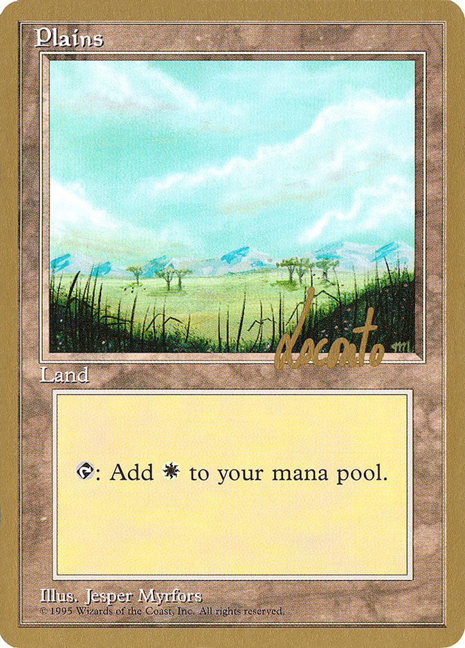 Plains (ml365) (Michael Loconto) [Pro Tour Collector Set] | Good Games Morley