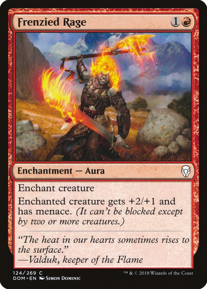 Frenzied Rage [Dominaria] | Good Games Morley