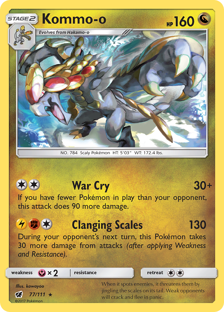 Kommo-o (77/111) [Sun & Moon: Crimson Invasion] | Good Games Morley