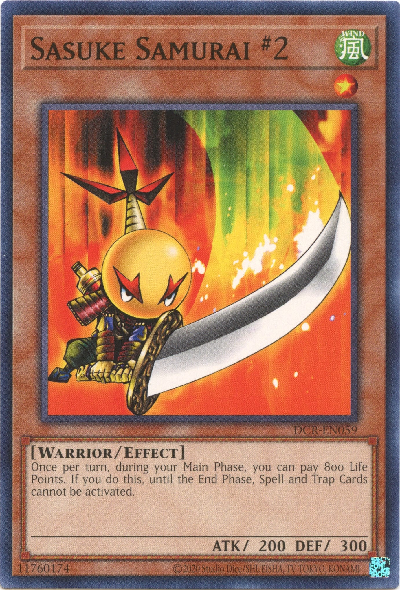 Sasuke Samurai #2 (25th Anniversary) [DCR-EN059] Common | Good Games Morley