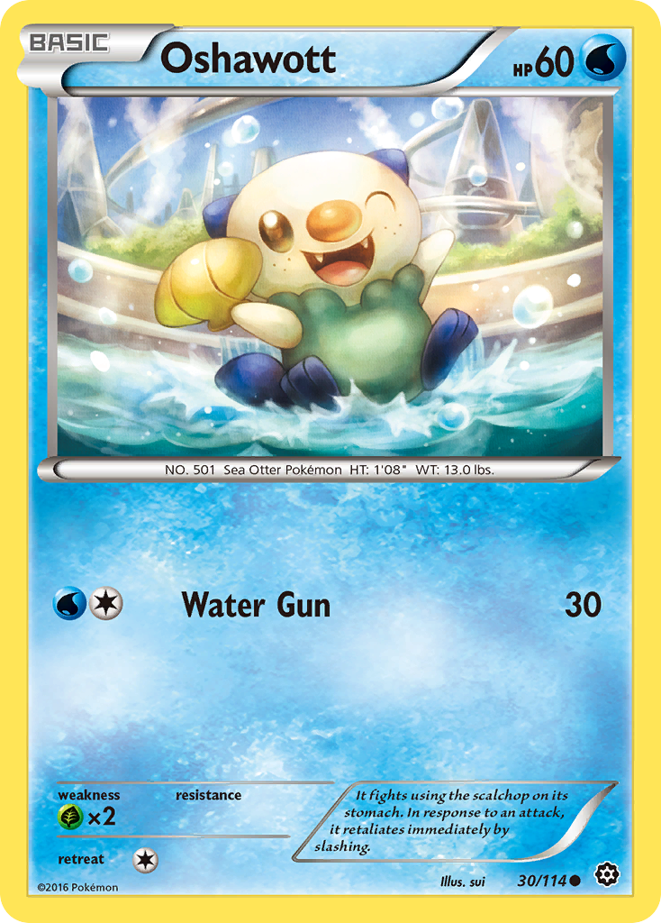 Oshawott (30/114) [XY: Steam Siege] | Good Games Morley