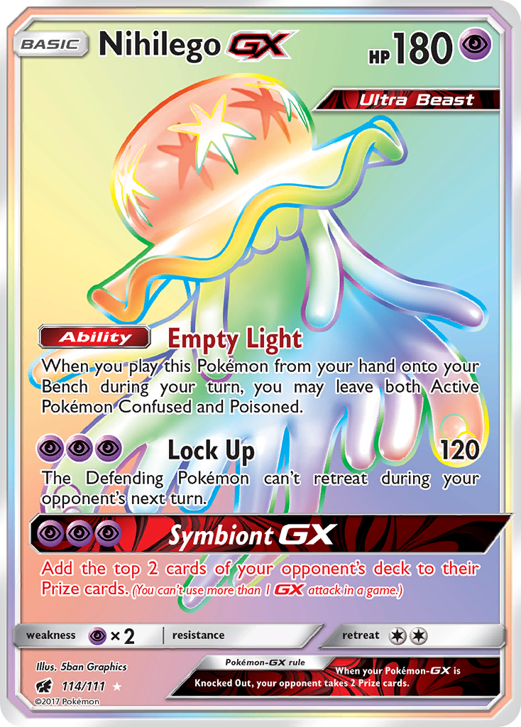Nihilego GX (114/111) [Sun & Moon: Crimson Invasion] | Good Games Morley