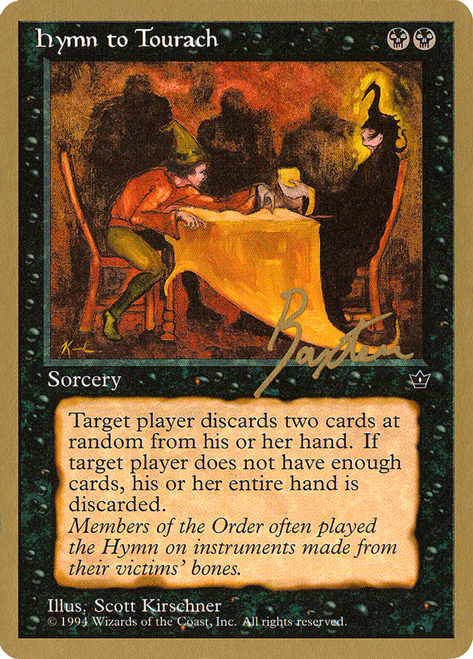 Hymn to Tourach (Table) (George Baxter) [Pro Tour Collector Set] | Good Games Morley
