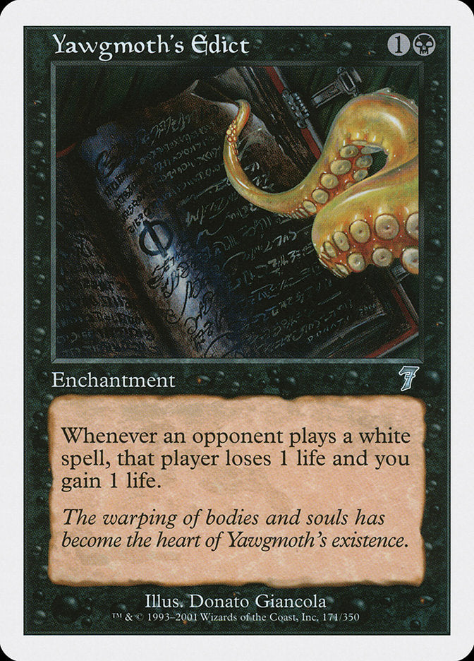 Yawgmoth's Edict [Seventh Edition] | Good Games Morley