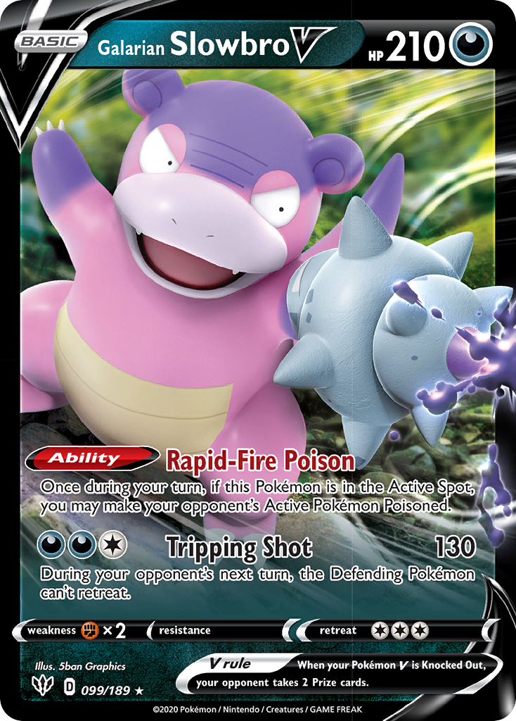 Galarian Slowbro V (099/189) [Sword & Shield: Darkness Ablaze] | Good Games Morley
