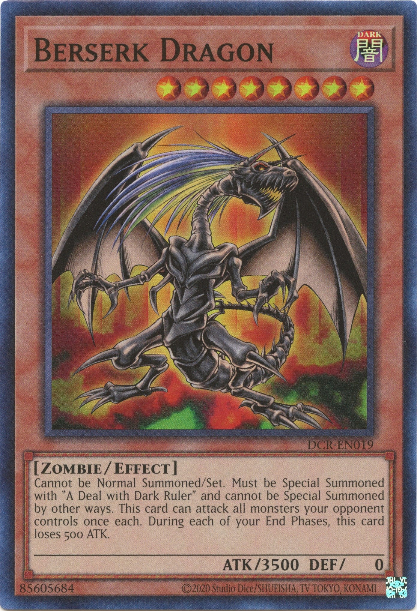 Berserk Dragon (25th Anniversary) [DCR-EN019] Super Rare | Good Games Morley