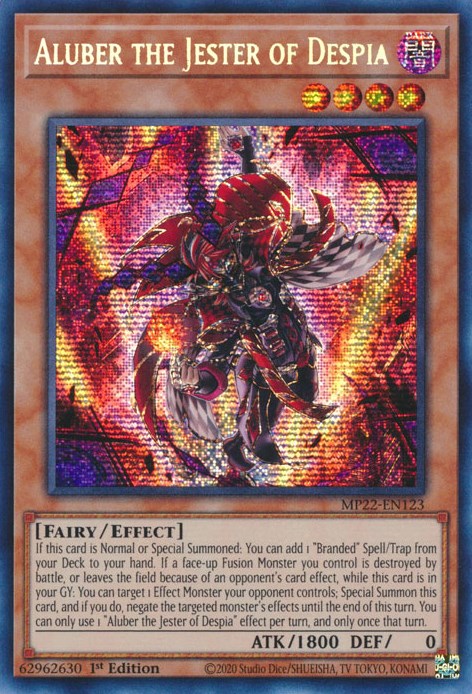 Aluber the Jester of Despia [MP22-EN123] Prismatic Secret Rare | Good Games Morley