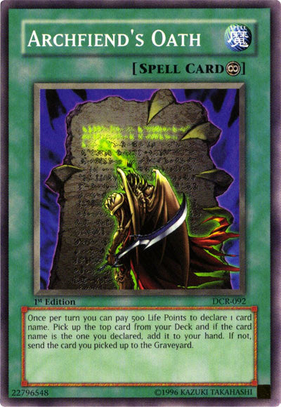 Archfiend's Oath [DCR-092] Common | Good Games Morley