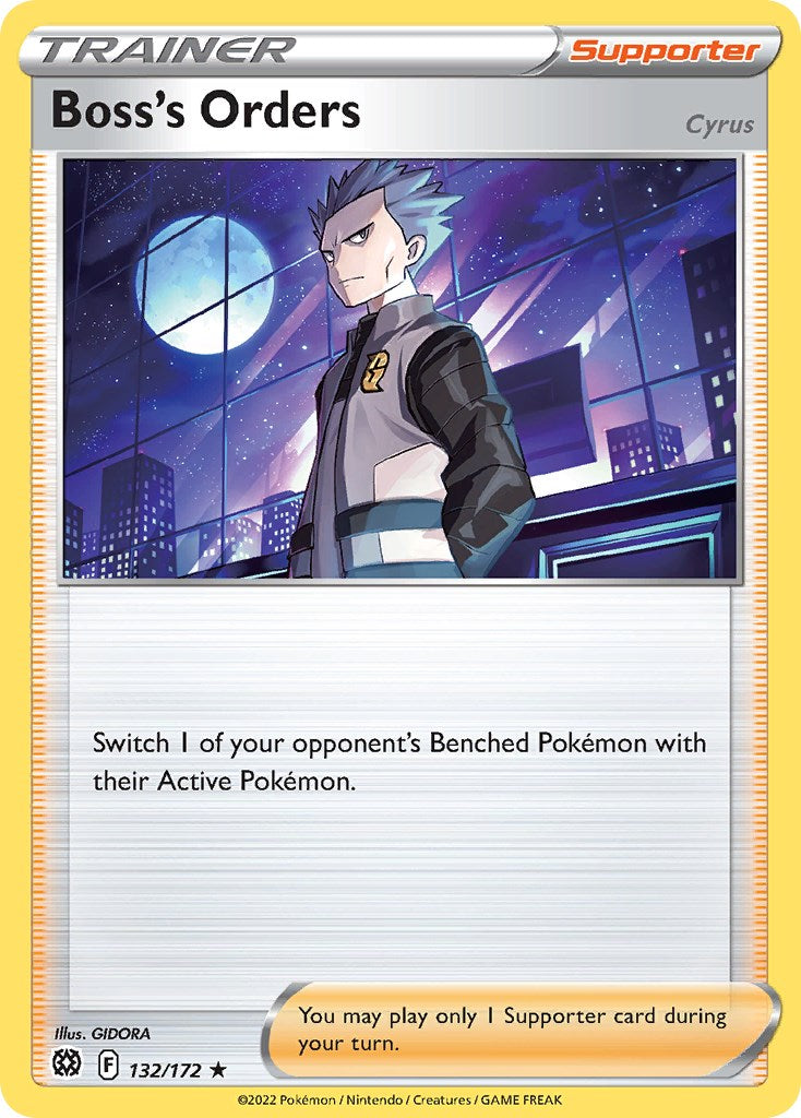 Boss's Orders (132/172) (Cosmos Foil) [Sword & Shield: Brilliant Stars] | Good Games Morley