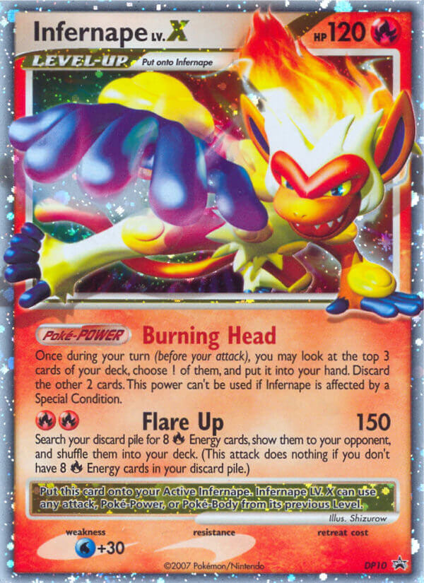 Infernape LV.X (DP10) [Diamond & Pearl: Black Star Promos] | Good Games Morley