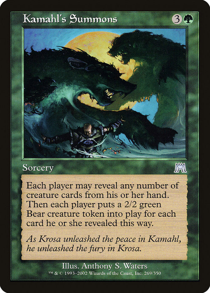 Kamahl's Summons [Onslaught] | Good Games Morley