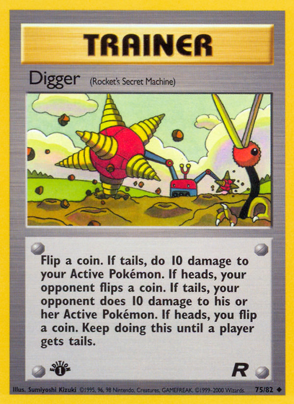 Digger (75/82) [Team Rocket 1st Edition] | Good Games Morley