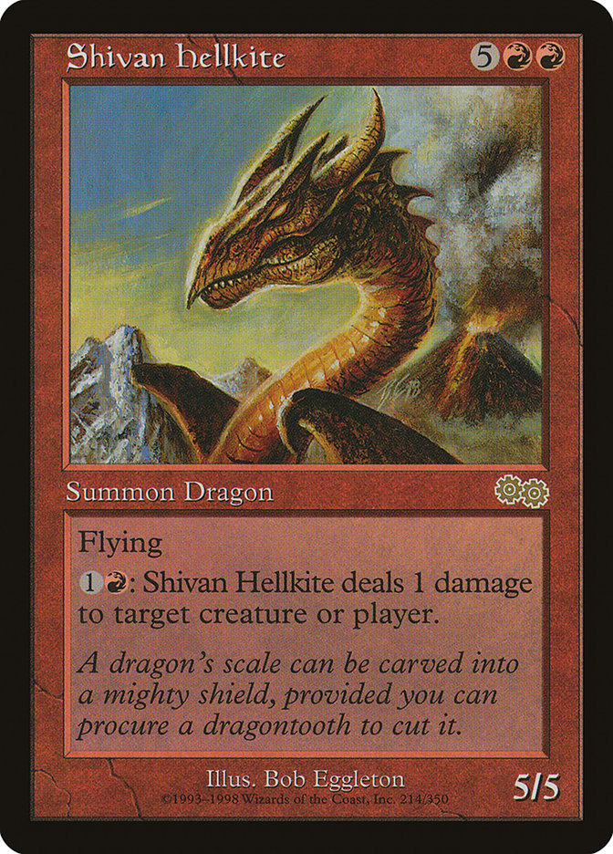 Shivan Hellkite [Urza's Saga] | Good Games Morley