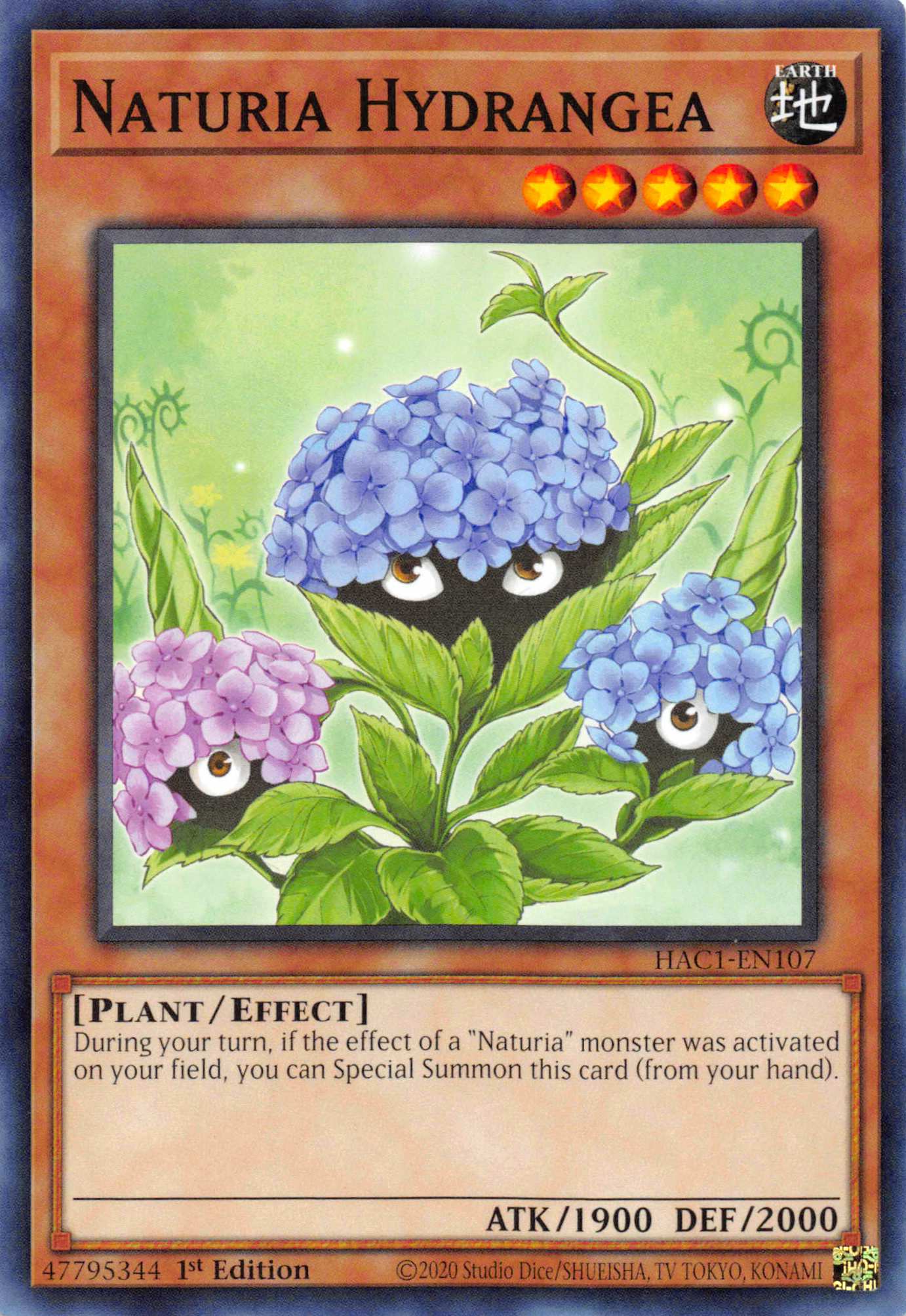 Naturia Hydrangea [HAC1-EN107] Common | Good Games Morley
