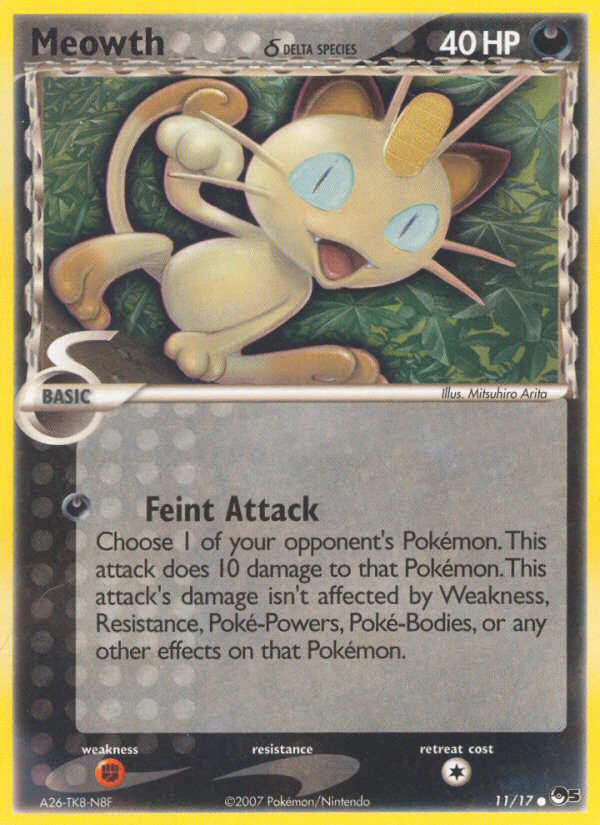 Meowth (11/17) (Delta Species) [POP Series 5] | Good Games Morley