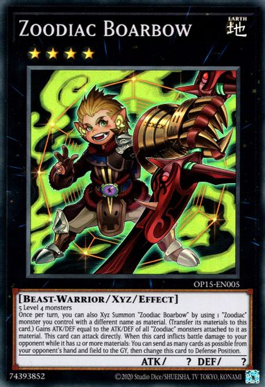 Zoodiac Boarbow [OP15-EN005] Super Rare | Good Games Morley
