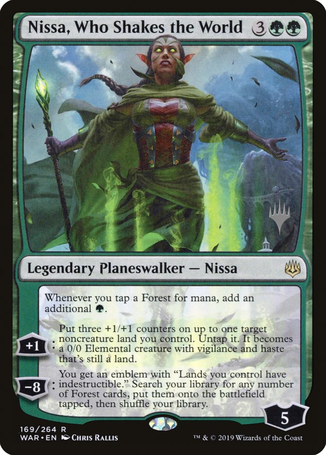 Nissa, Who Shakes the World (Promo Pack) [War of the Spark Promos] | Good Games Morley