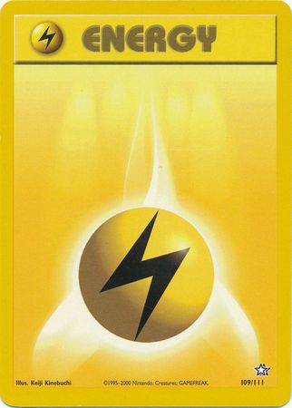 Lightning Energy (109/111) [Neo Genesis Unlimited] | Good Games Morley